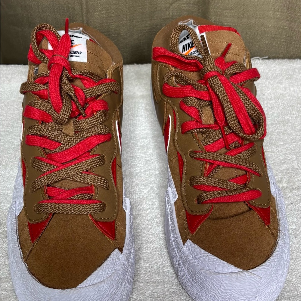 Nike Red and Brown Sneakers